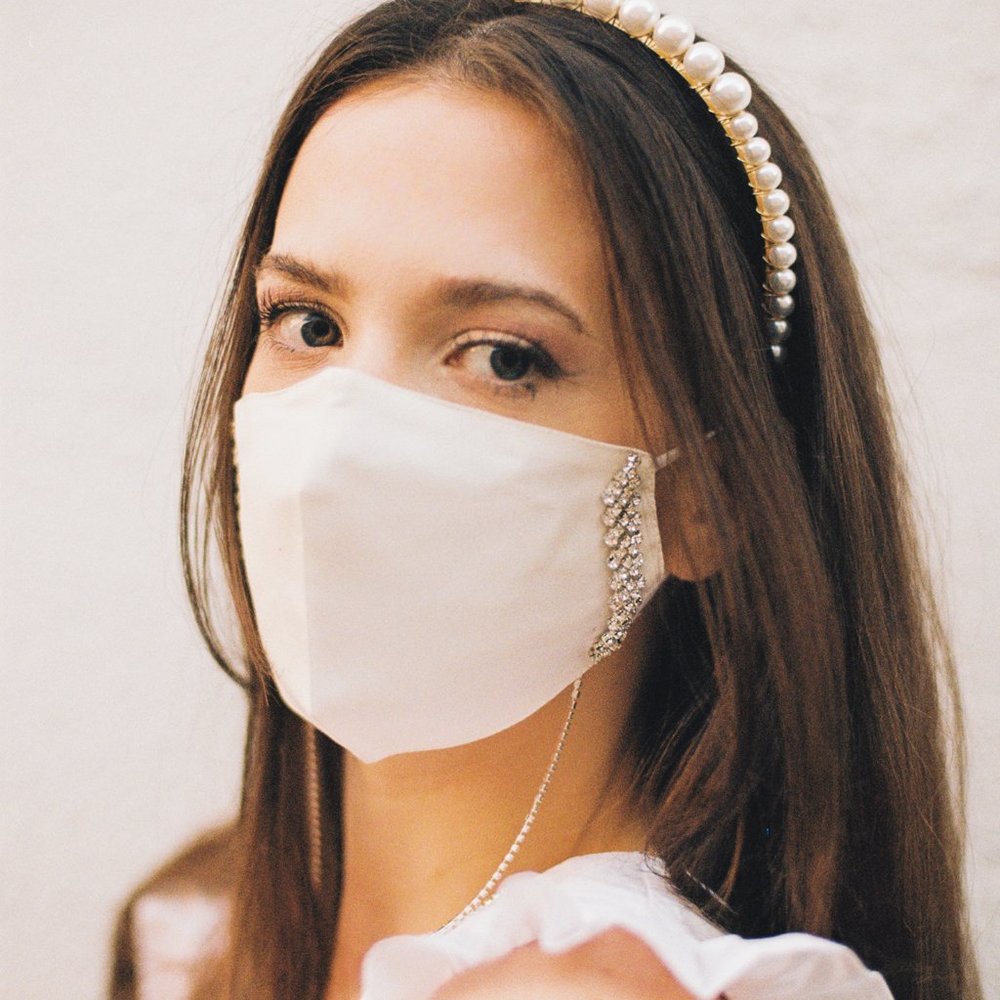 Bridal Face Mask with chain